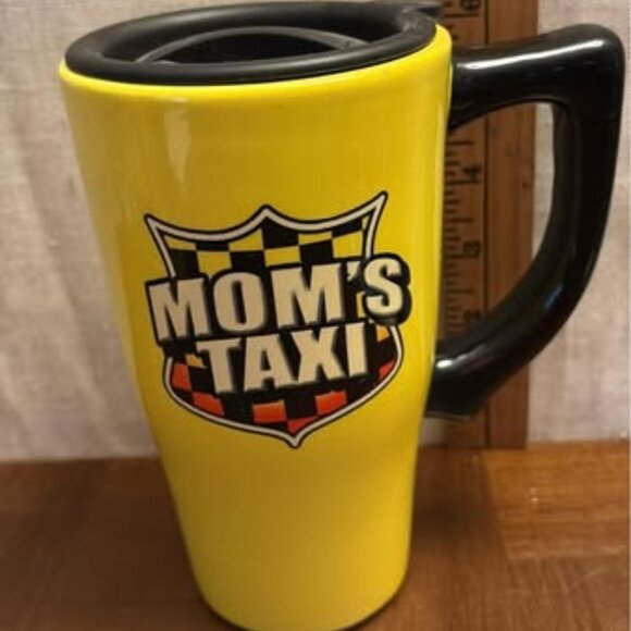Unbranded Other - Mom's Taxi Coffee Travel Mug Double Walled Ceramic Hot Tea Thermal Cup 14 Ounce